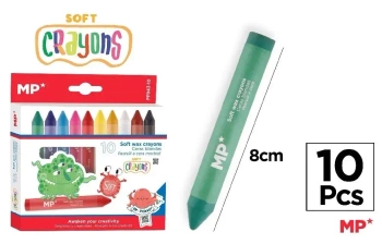 Kredki woskowe miękkie 10 kolorów - MP Main Paper
