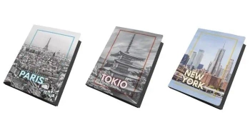 Teczka foliowana A4 z gumką City (10szt) - Wektor