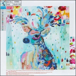 Diamentowa mozaika 5D - Deer 30x30 80883 - Centrum