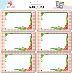 Naklejki na przetwory i przyprawy Warzywa - All4Kids
