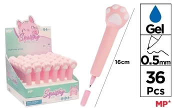 Długopis żelowy Squishy Łapka (36szt) - MP Main Paper