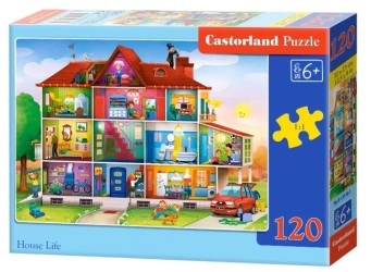 Puzzle 120 House Life CASTOR - Castorland