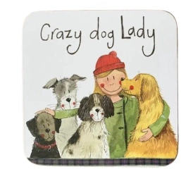 Podkładka pod kubek C154 Crazy Dog Lady Psiara - Alex Clark