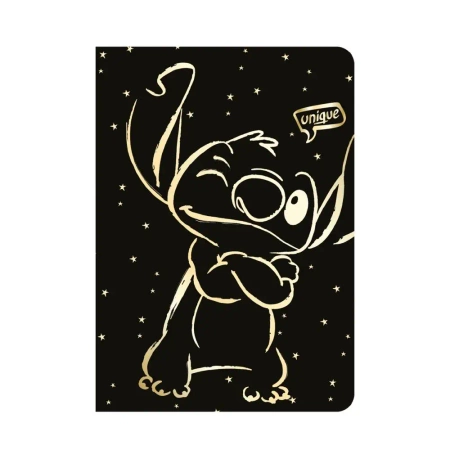 Zeszyt A5 60 k. kratka Disney Gold  Stitch wzór 3 - PATIO