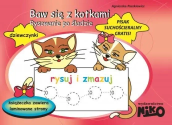 Baw się z kotkami. Rysowanie po śladzie - Agnieszka Paszkiewicz