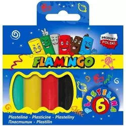 Pg Plastelina 6 kolorów Flamingo 299118 pudełko