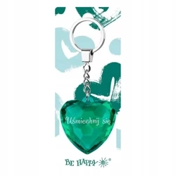 Brelok serce - Uśmiechnij się - Be-Happy Gifts