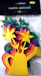 Kwiatki w konewce z pianki 9,5x12cm 9szt - Galeria Hobby