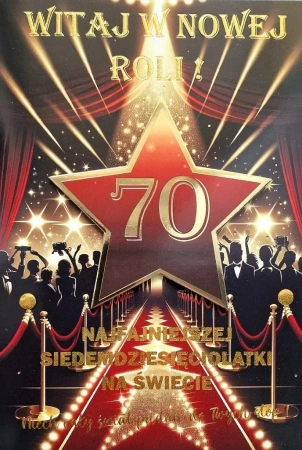 Karnet Urodziny 70 4K - YEKU