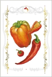 Karnet 12x18cm + koperta Papryki - DaVinci