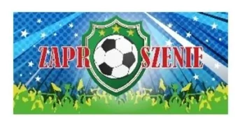 Zaproszenie piłka w tarczy z kopertami 5szt - Henry