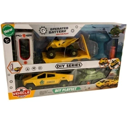 Samochód do montażu z przyczepą i czołgiem - Maksik