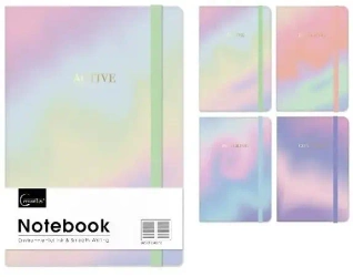 Notatnik A5/96K linia na gumkę MIX - Cervantes