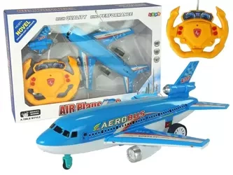 Samolot R/C 26cm niebieski - Leantoys