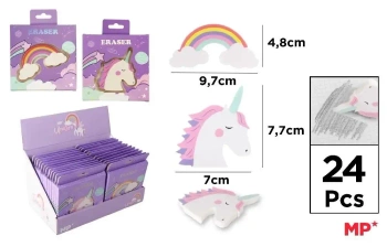 Gumka ścieralna Unicorn MIX - MP Main Paper