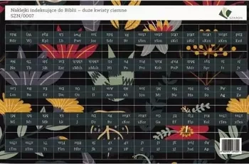 Naklejki indeksujące do Biblii - duże kwiaty - Szaron