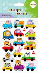 Naklejki 3D Soft Puffy Cars 110x205 HAPPY COLOR - GDD
