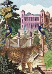 Karnet B6 z kopertą Lampart w ogrodzie - Madame Treacle