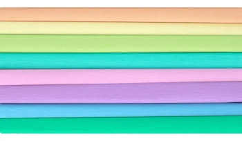 Bibuła marszczona 25x100cm pastelowa 8 kolorów Happy Color