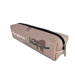 Piórnik szkolny młodzieżowy prostokąt kostka Leniwiec Zapalny - EV-Corp