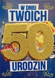 Karnet Urodziny 50 męskie - YEKU