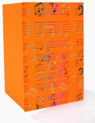 Karnet B6 YG-20-0108 złocony Nuty - Fresh