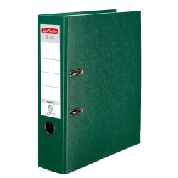 Segregator A4 8cm PP zielony Q file - HERLITZ