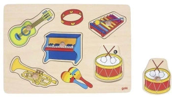 Dźwiękowa układanka z uchwytami instrumenty muz. - Goki