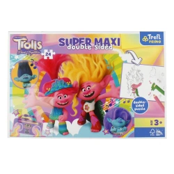 Puzzle 24 Super Maxi Wesoły dzień Trolli 41017 - Trefl PAP