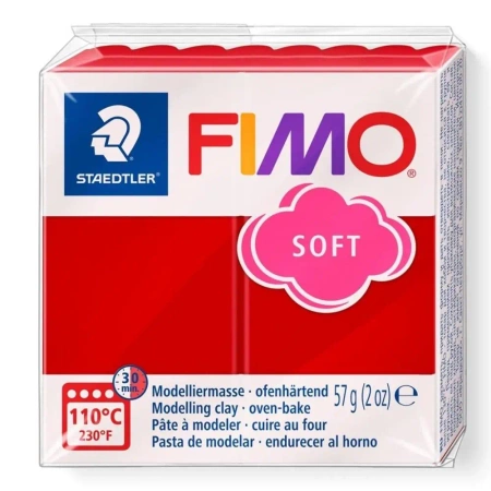 Masa termoutwardzalna Fimo 57g czerwień świąteczna - Staedtler
