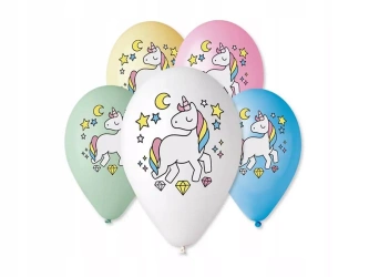 BALONY PREMIUM JEDNOROŻEC MAGICZNA NOC 12 CALI 5SZTUK GS110/P661 - Godan