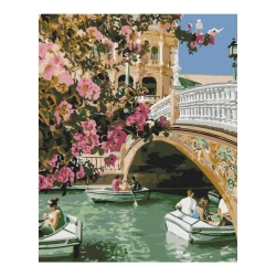 Malowanie po numerach BRUSHME 40x50cm Wenecja wiosną