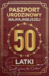 Karnet Urodziny 50 Nowy paszport damskie - YEKU