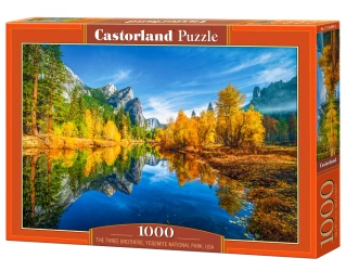 Puzzle 1000 elementów. Trzej Bracia Park Narodowy Yosemite USA - Castor