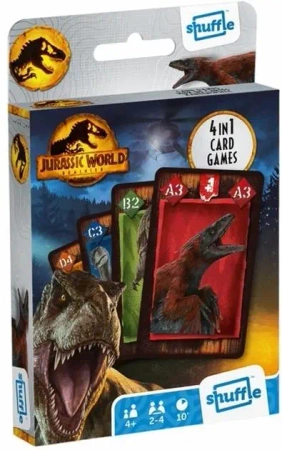 Karty do gry Jurassic World 4w1 - Cartamundi