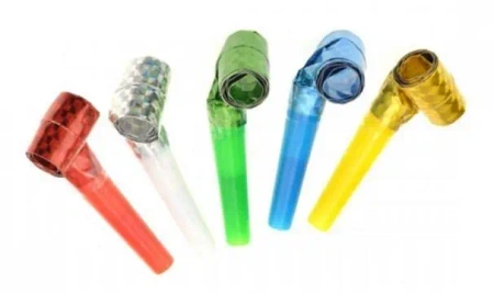 Trąbki rozwijane holograficzne 5szt - Godan