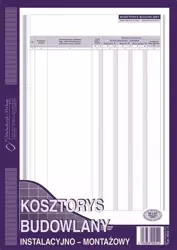 Kosztorys budowlany instalacyjno-montażowy 602-1 - Michalczyk i Prokop
