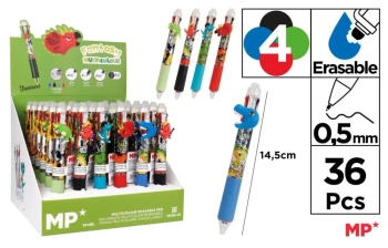 Długopis ścieralny 4-kolorowy Dinozaury (36szt) - MP Main Paper