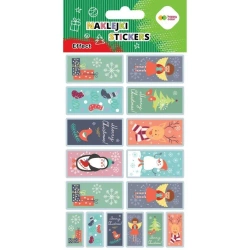 Naklejki Xmas stamp 10x20cm HAPPY COLOR - GDD