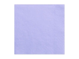 Serwetki trójwarstwowe liliowe 33x33cm 20szt - PartyDeco