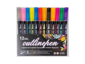 Marker outline Shine 12 kolorów - Fandy