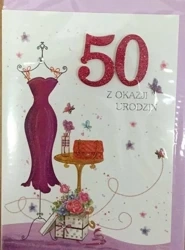 Karnet urodziny B6 Premium 67 + koperta - Panorama