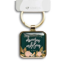 Brelok metalowy srebrny - Ukochałem Cię - praca zbiorowa