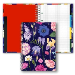 Brulion B5/160K kratka Kwiaty polskie PENMATE