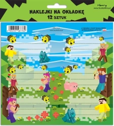 Naklejki na zeszyty - Gra 2 (12szt) - Henry