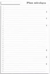 Wkład do organizera A5 Plan miesiąca ANTRA
