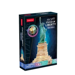 Puzzle 3D Statua Wolności LED - Cubic Fun