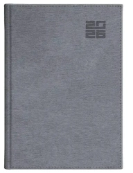 Kalendarz 2026 A5 dzienny Aluminium srebrny - praca zbiorowa