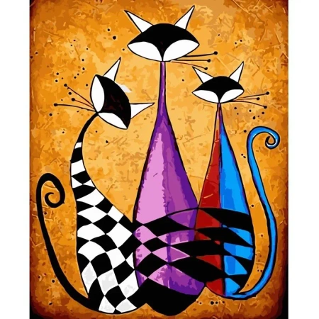 Malowanie po numerach 40x50cm Trzy Koty - Koh-I-Noor
