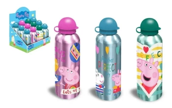 Bidon aluminiowy Świnka Peppa 500ml MIX - Kids Euroswan